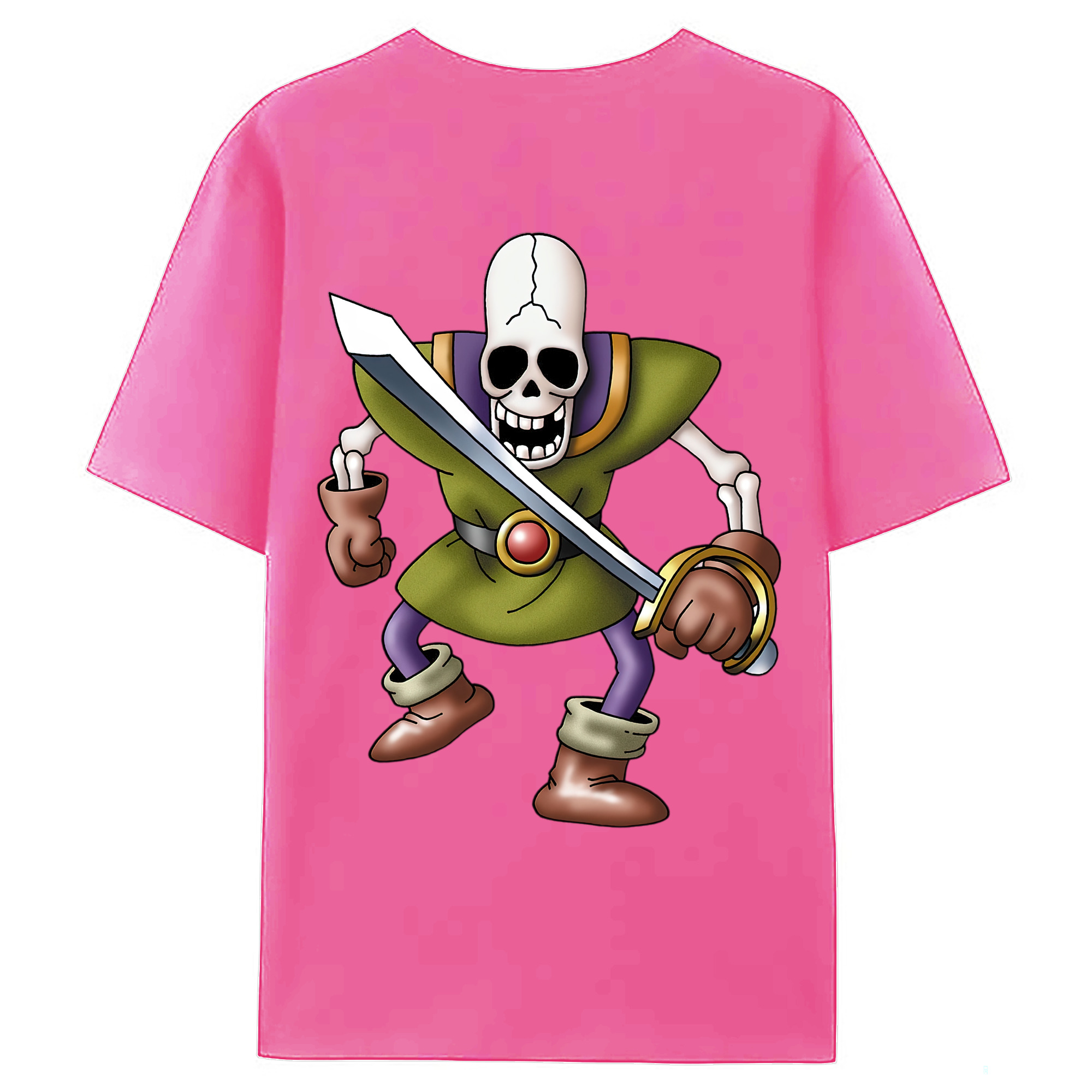 （画像用） ドラゴンクエスト Doragon Kuesuto Dragon Quest レディース半袖Tシャツ(バックプリント)